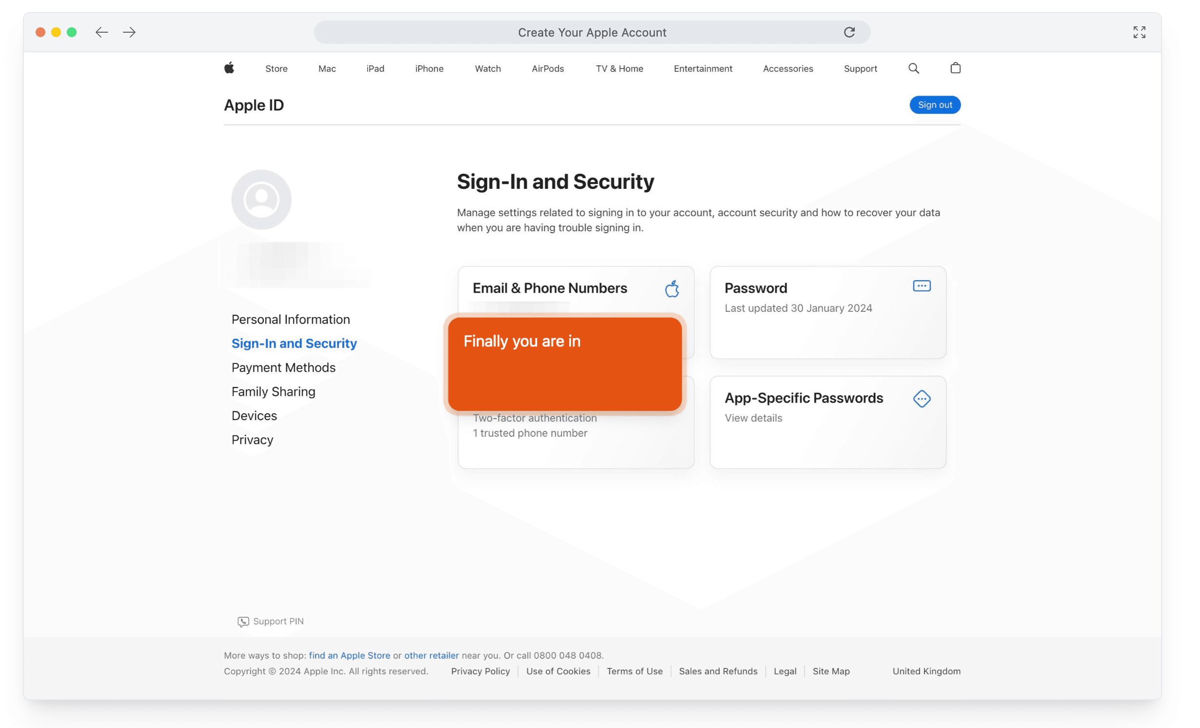 Verification code entry
