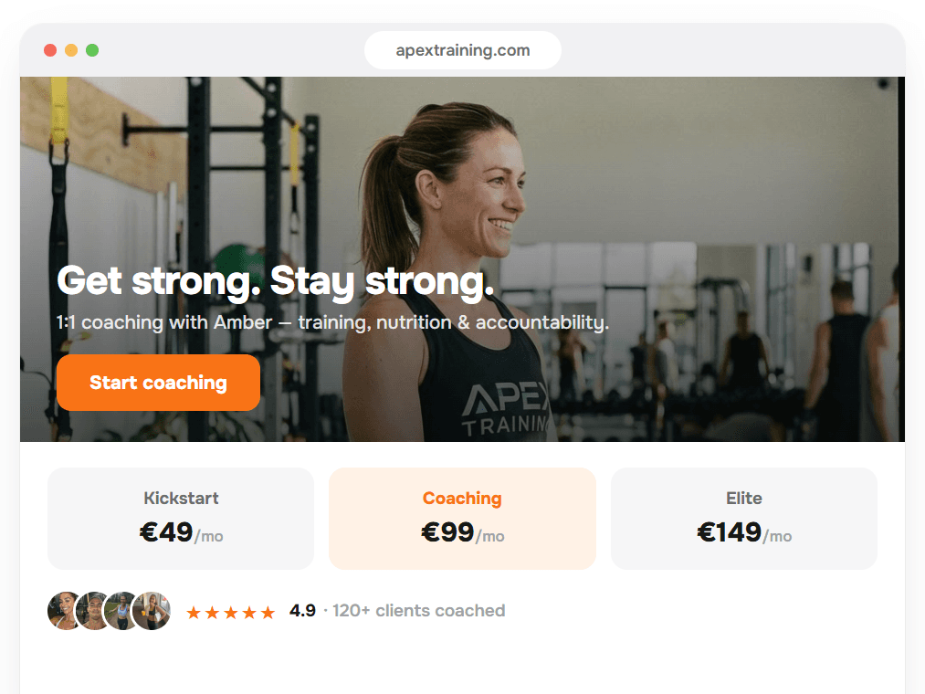 Landing page builder