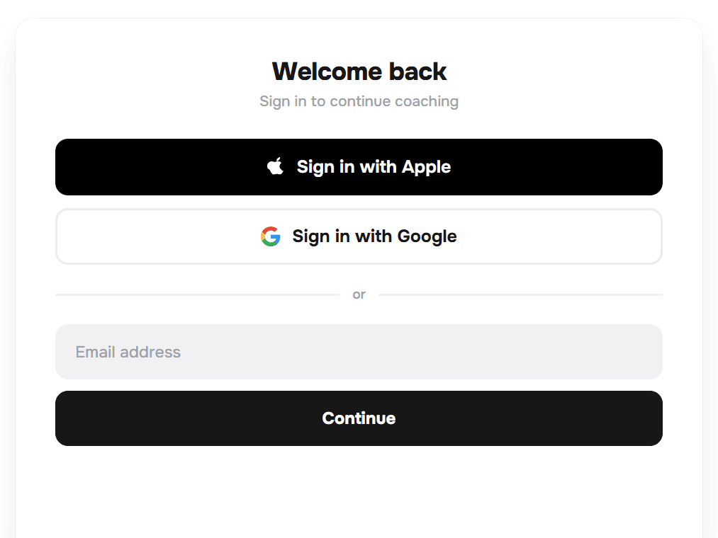 Sign in with Apple & Google