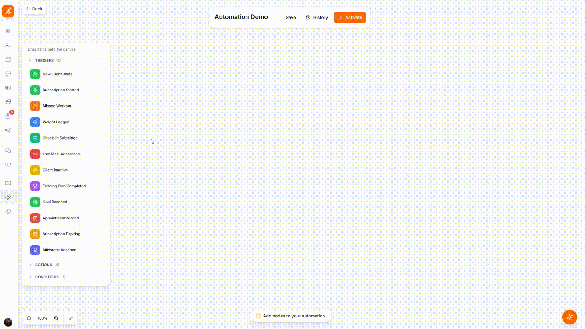 Building an automation workflow