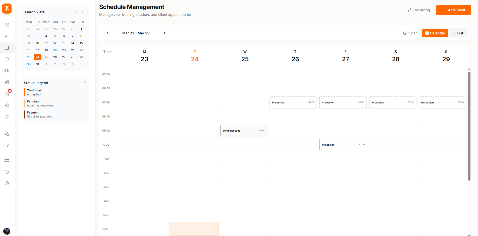 Managing your calendar