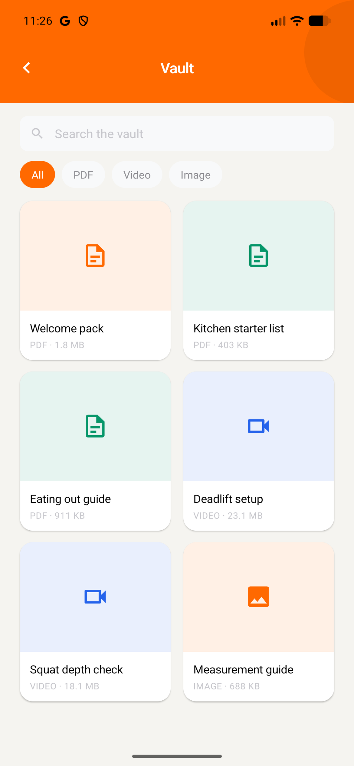 Resources in the client app