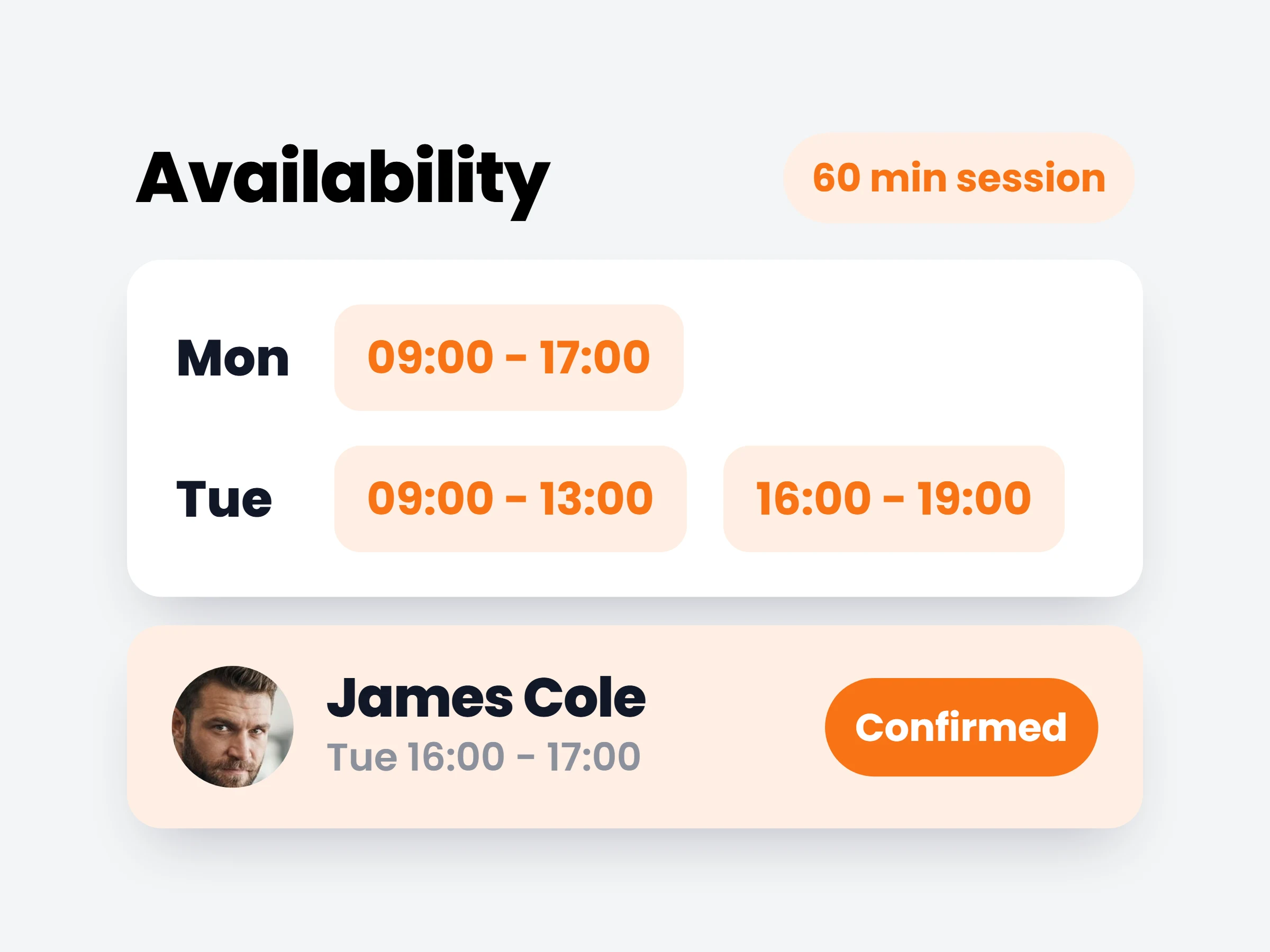 Availability & booking