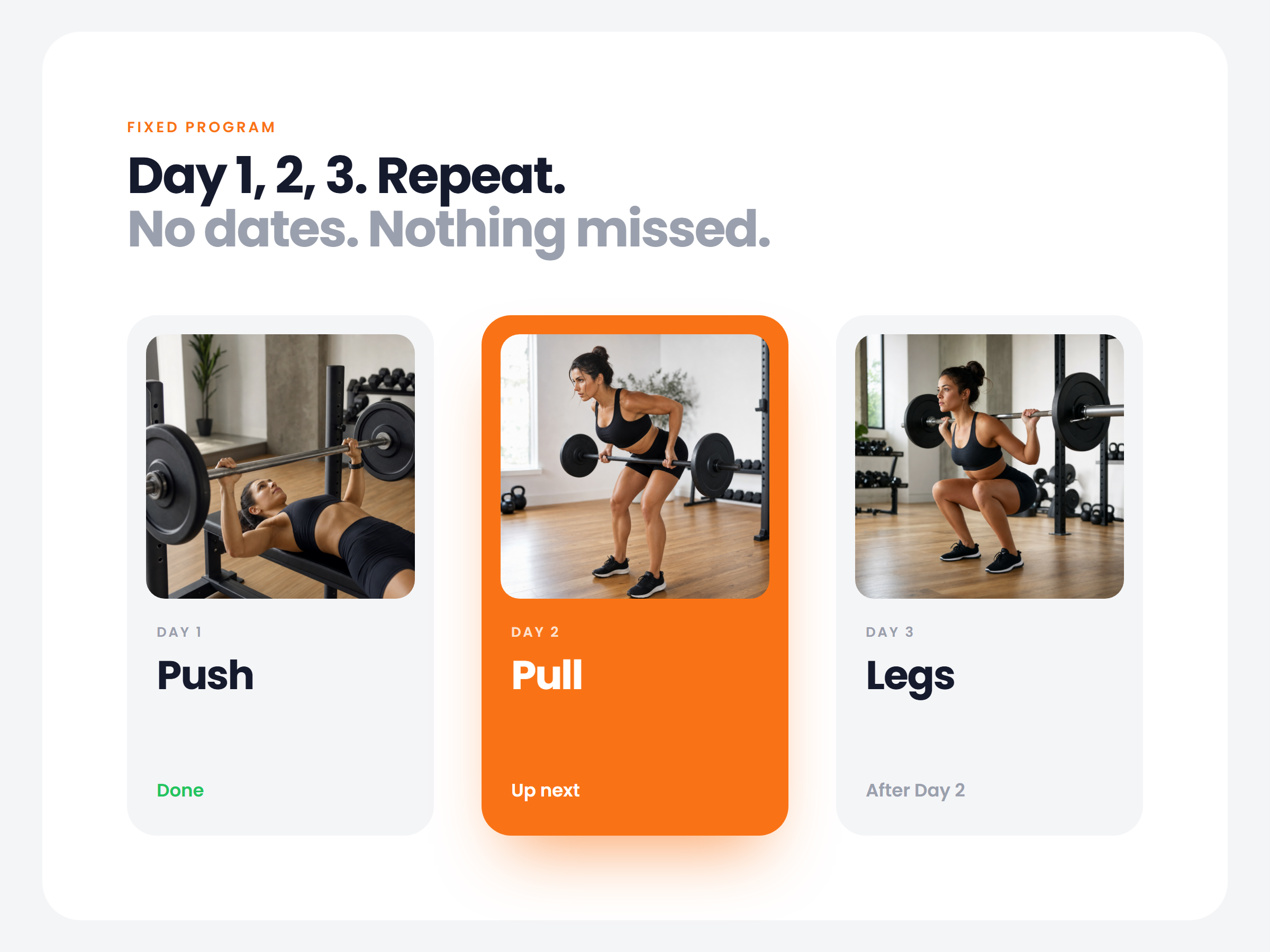 Fixed Program Mode: coaching without a calendar