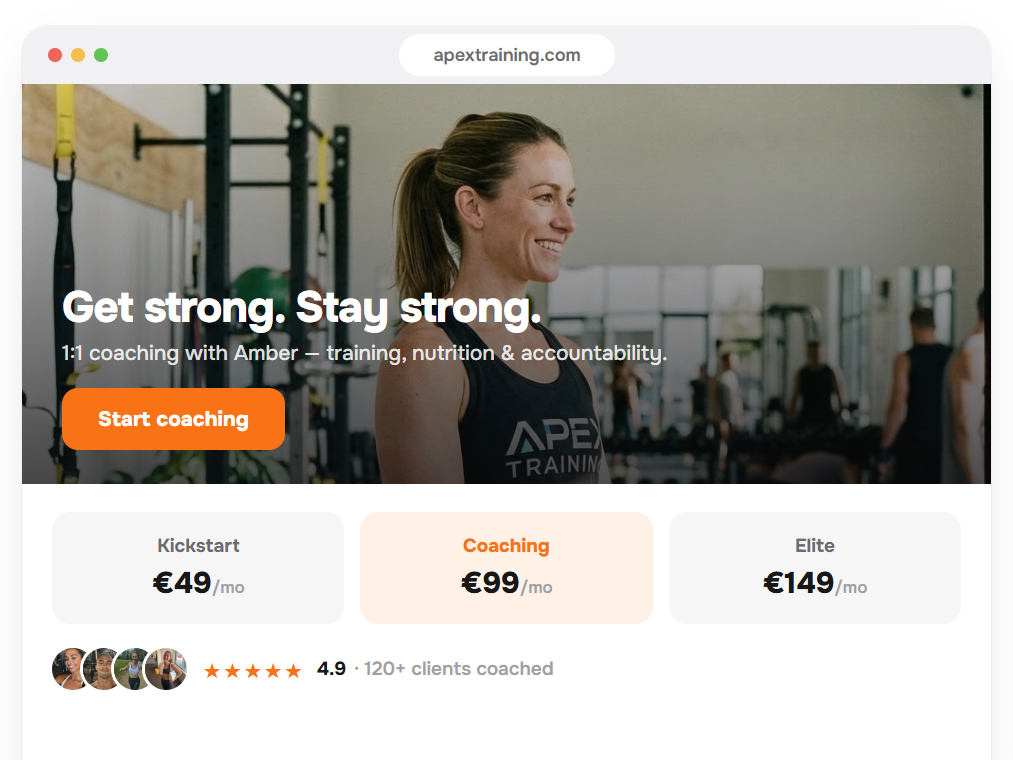 Landing page builder