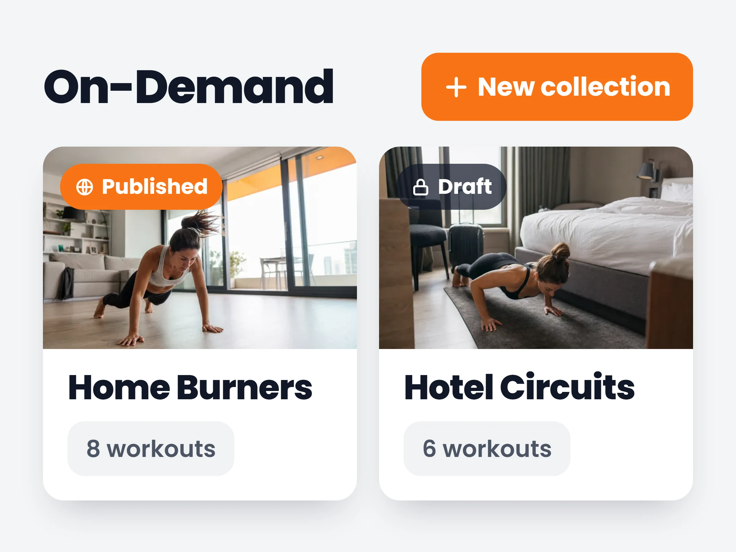 On-Demand workouts